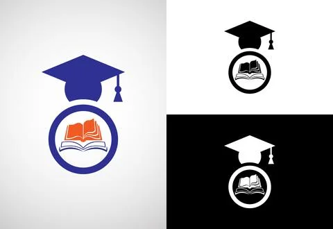 Education logo design vector template, Education and graduation logo vector.. Stock Illustration