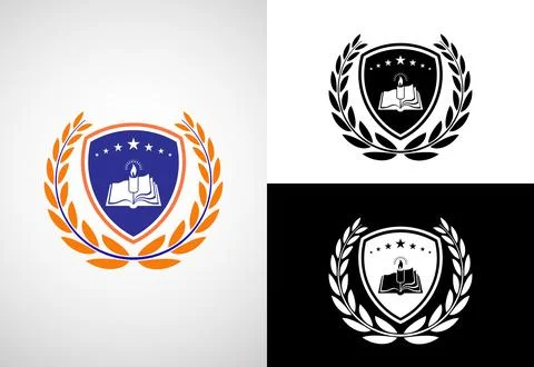 Education logo design vector template, Education and graduation logo vector.. Stock Illustration