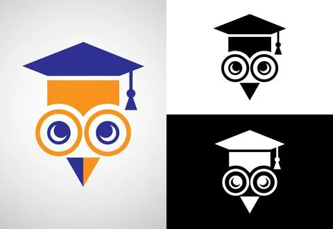 Education logo design vector template, Education and graduation logo vector.. Stock Illustration