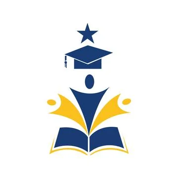 Education Logo Flat Vector Illustration Design Logo Template Stock Illustration