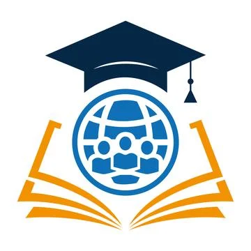 Education logo icon vector template. global book for human logo template Stock Illustration
