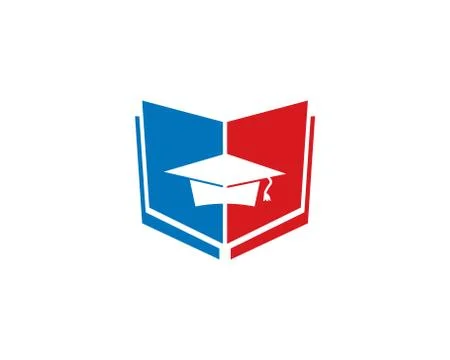 Education logo template Illustrazione stock