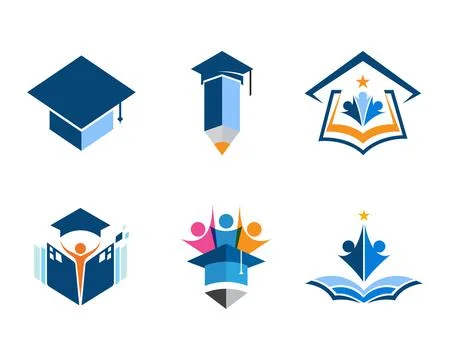 Education Logo Template vector 스톡 일러스트