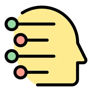 Education management icon vector flat Stockillustratie