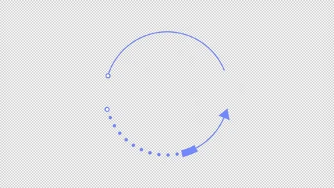 Education material round blue infographic 1 step template animation Stock Footage 318069372
