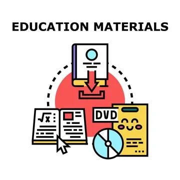 Education materials for online learning and digital courses 스톡 일러스트