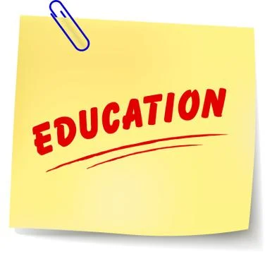 Education message Stock Illustration