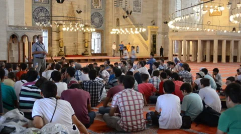Education in The Mosque Stock Footage 46207446