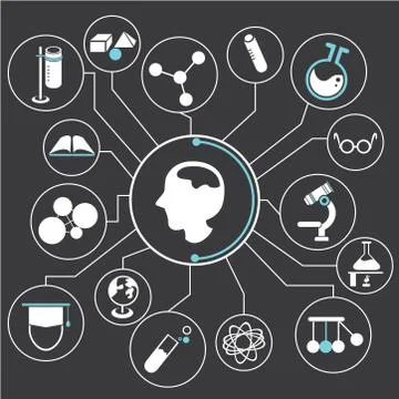 Education network Stock Illustration