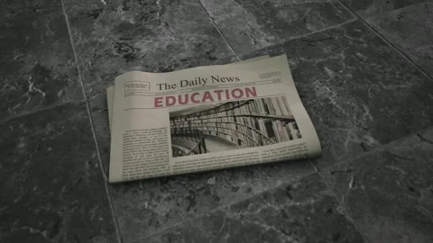 Education NEWSPAPER new Stock Footage 343467718