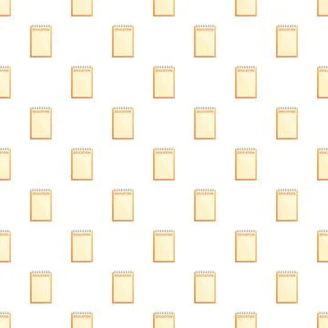 Education notebooks seamless pattern representing learning and study Stock Illustration