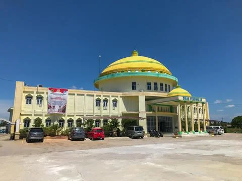 Education office building in Bagansiapiapi. Stock Photos