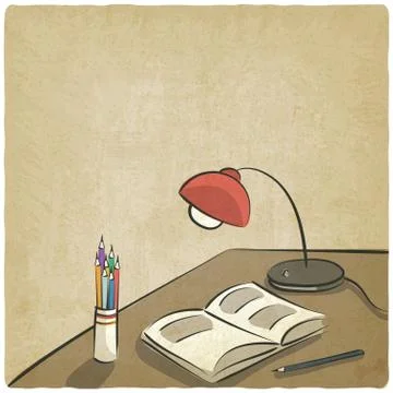 Education old background Stock-Illustration