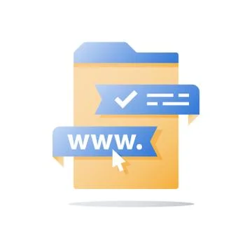 Education online course, web training class, distant exam, tutorial access, c Illustrazione stock