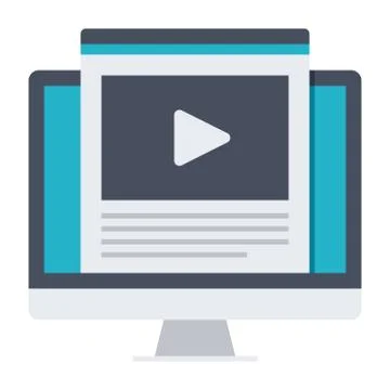 Education Online Icon Stock Illustration