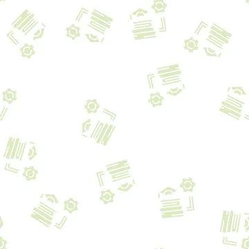 Education optimize glyph seamless pattern Stock Illustration