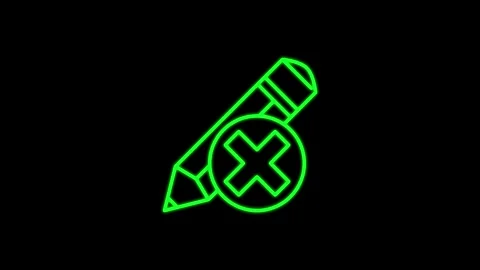 Education pen icon animation. Stock Footage 304023748