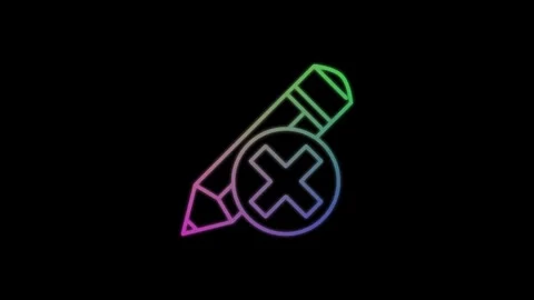 Education pen icon animation. Stock Footage 304023755