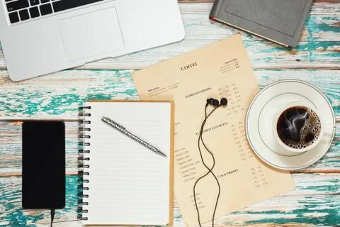 Education process in cafe concept Stock Photos