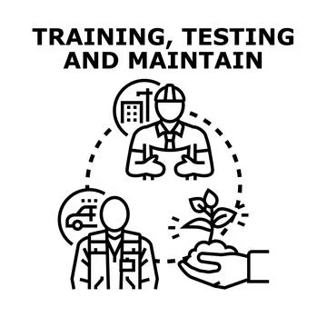 Education process, checking, and developing new skills Illustrazione stock