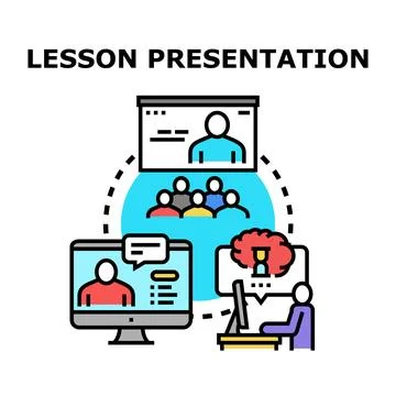 Education process connecting teacher, students, and learning Stock Illustration