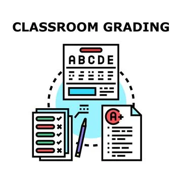 Education process scoring knowledge and learning assessment Stockillustratie