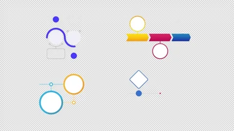 Education processes infographic 3 steps template animation set Stock Footage 329745487