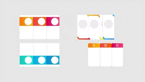 Education program integration empty infographic template animation set Stock Footage 346721082