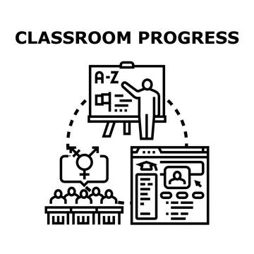 Education progress and diversity in modern learning Stock Illustration