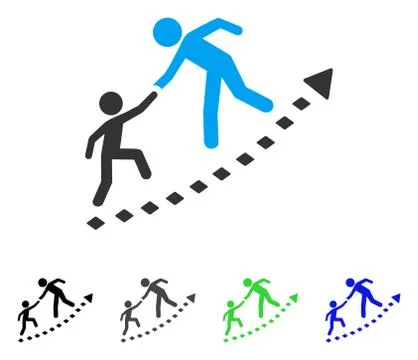 Education Progress Flat Icon イラスト素材