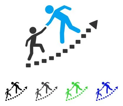 Education Progress Flat Icon 스톡 일러스트