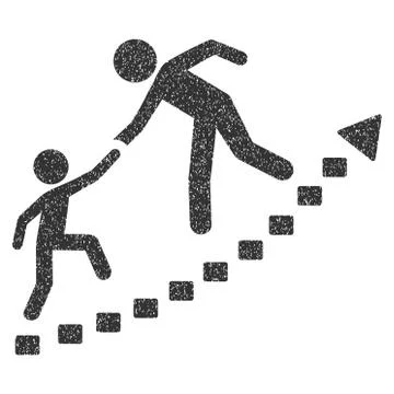 Education Progress Grainy Texture Icon 스톡 일러스트