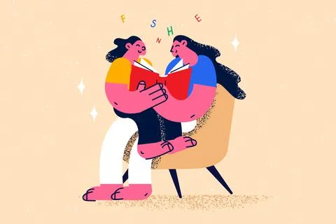 Education, reading, learning, knowledge concept Stock Illustration