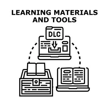 Education resources vector drawing depicting traditional books, downloadable  Stock Illustration