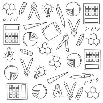 Education school icons set with line style vector design Stock Illustration