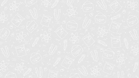 Education school learning science seamless pattern doodle art with alpha channel Stock Footage 325569008
