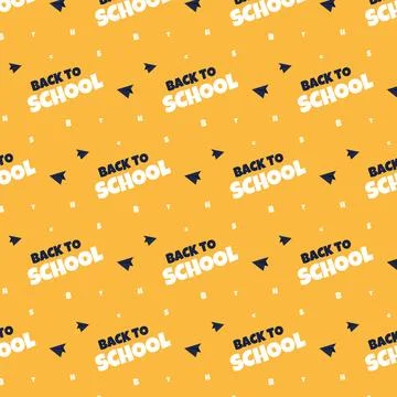 Education seamless background. Pattern returning to school. Vector illustration Stock Illustration