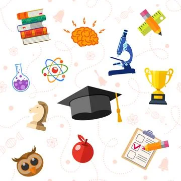 Education Seamless Pattern Stock Illustration