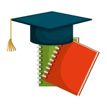 Education set flat icons Stockillustratie