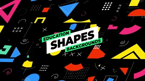 Education Shapes Backgrounds Stock After Effects