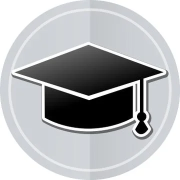 Education sticker icon Stock Illustration