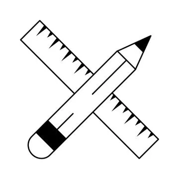 Education study elements cartoon Illustrazione stock