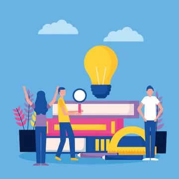 Education supplies school Stock Illustration