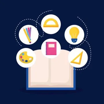 Education supplies school Stock Illustration