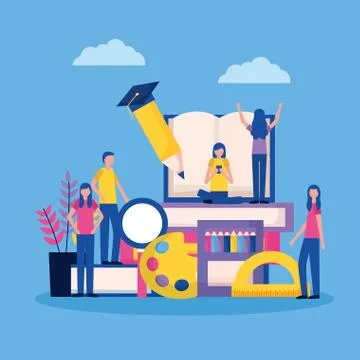Education supplies school Stock Illustration