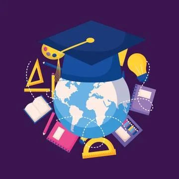 Education supplies school Stock Illustration
