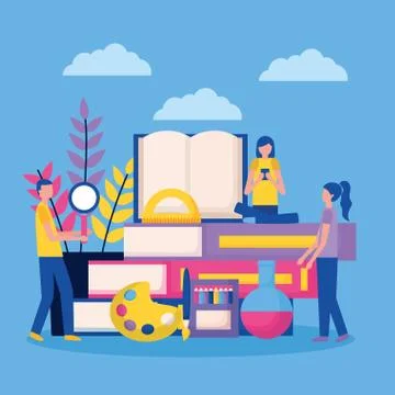 Education supplies school Stock Illustration