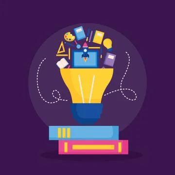 Education supplies school Stock Illustration