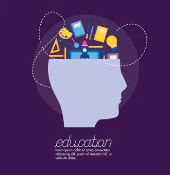 Education supplies school Stock Illustration