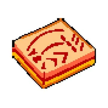 Education suture practice pad pixel art vector illustration Stock Illustration